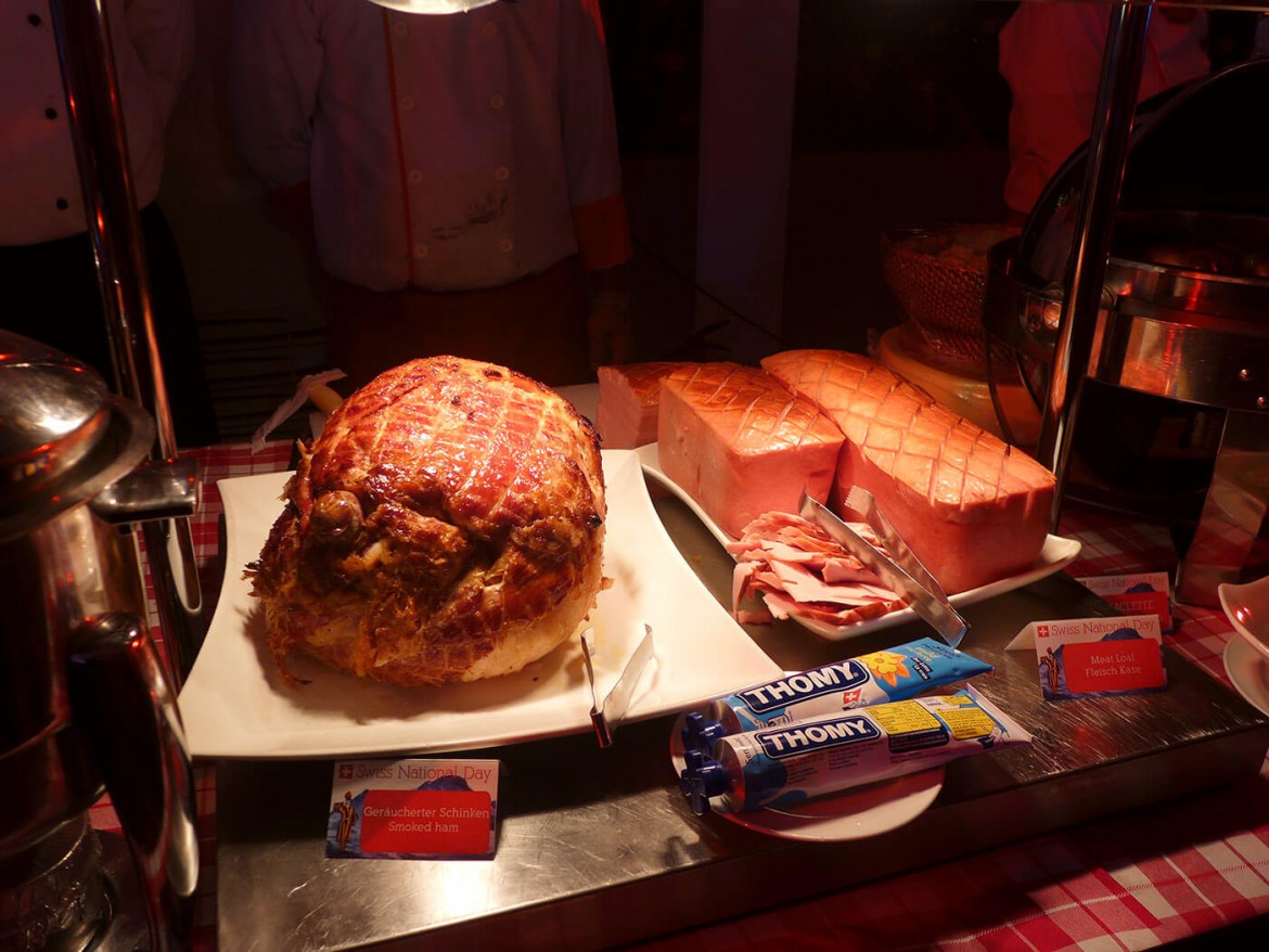 SMOKED HAM, MEAT LOAF were served during the event, which also marked the end of the nine-day Cafe Marco culinary journey dubbed Swissness from A-Z.
