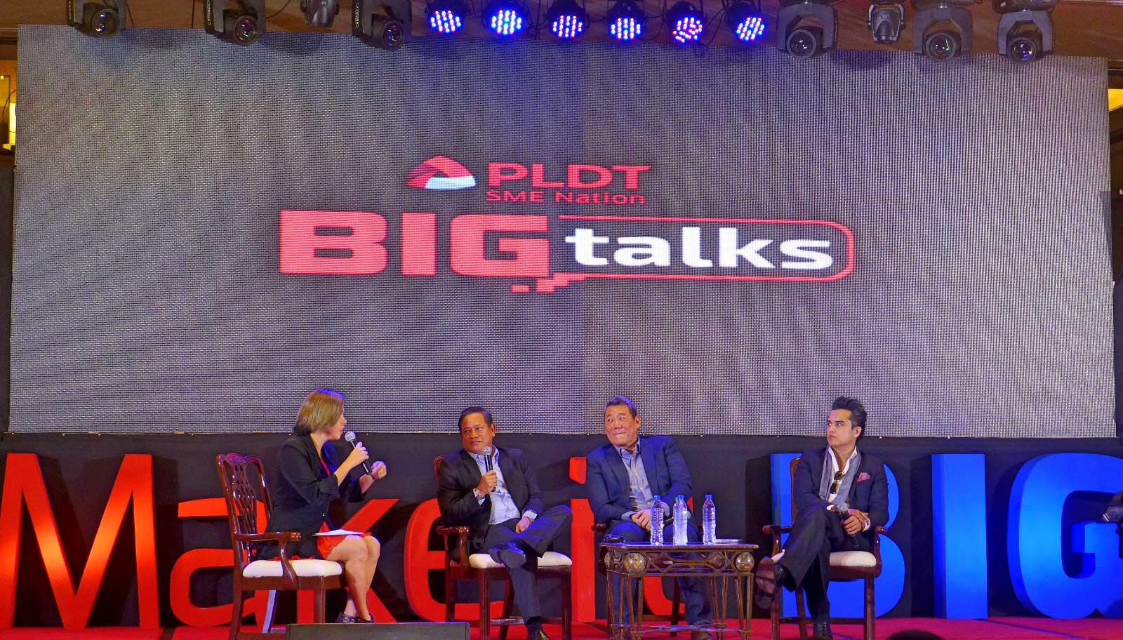 Bernie Liu, Justin Uy, Joseph Calata, PLDT Big Talks