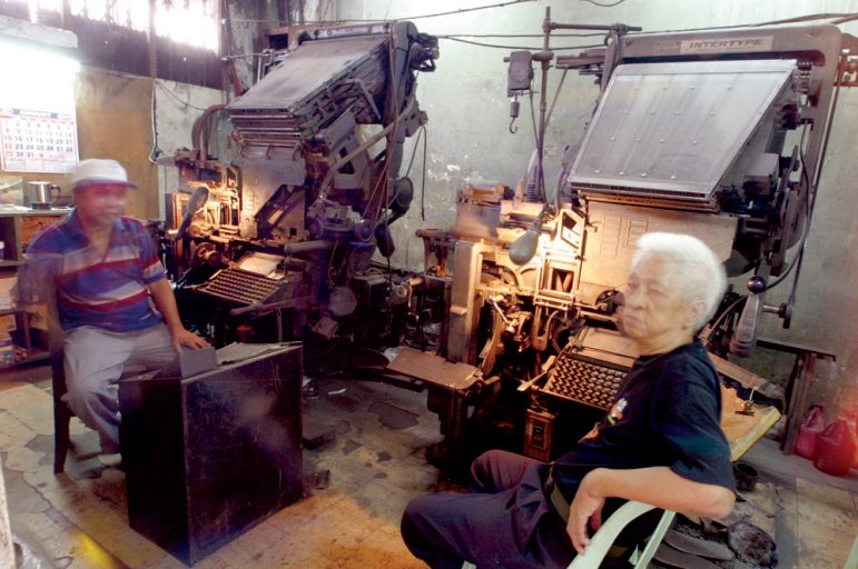 Linotype operators