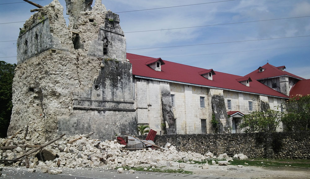 The centuries-old Baclayon Church, reportedly the second oldest in the country, was not spared by the quake.