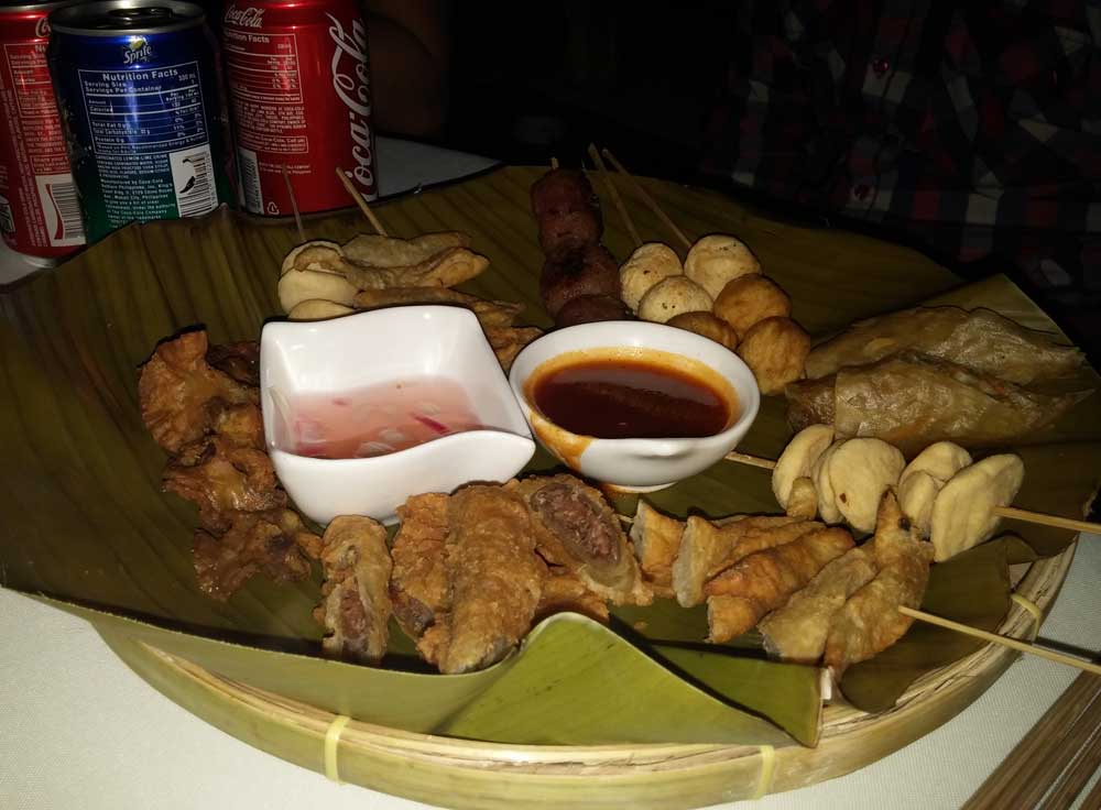The VIP table service at Be Resort's Bonfire Fridays comes with complimentary "pungko-pungko" food.