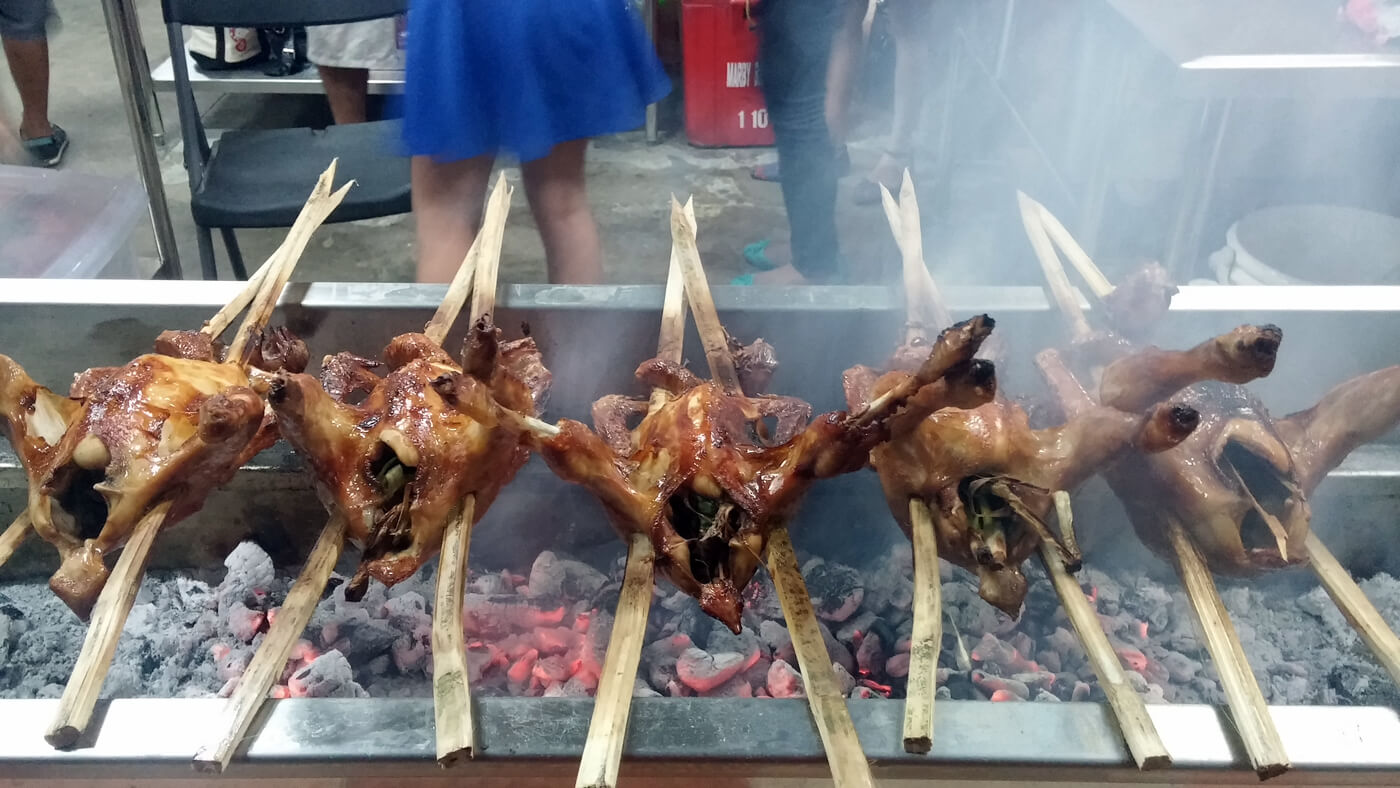 Conching's specialty, which is the roasted native chicken, sells for P280.
