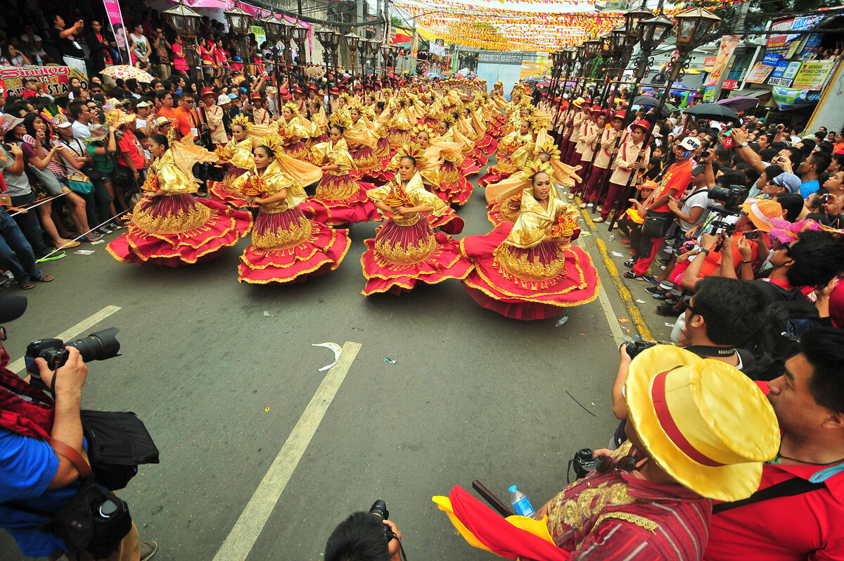 SINULOG BEAT. The grandest festival in the country opens early in the morning today with a religious walk. Cebu City Mayor Michael Rama is prepared to transfer performances if bad weather hits the city on the day of the grand parade. (Photo by Lito Lapure used with permission from the Sinulog Foundation)