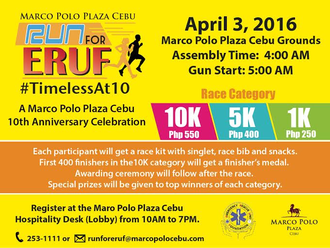 Marco Polo gives back on its 10th year by holding Run for ERUF