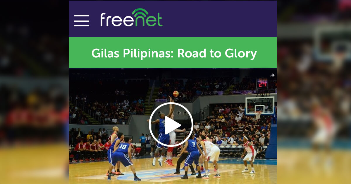 Watch Gilas games live on mobile for free with freenet app