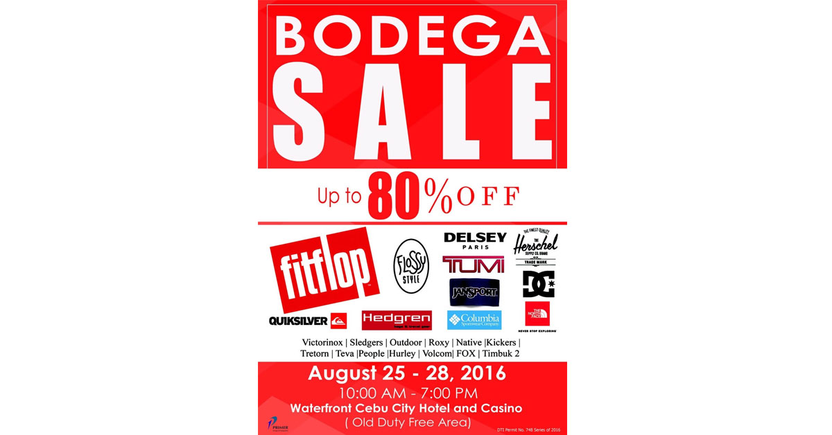 Primer bodega sale offers bags, luggages, shoes, other items at up to 80%