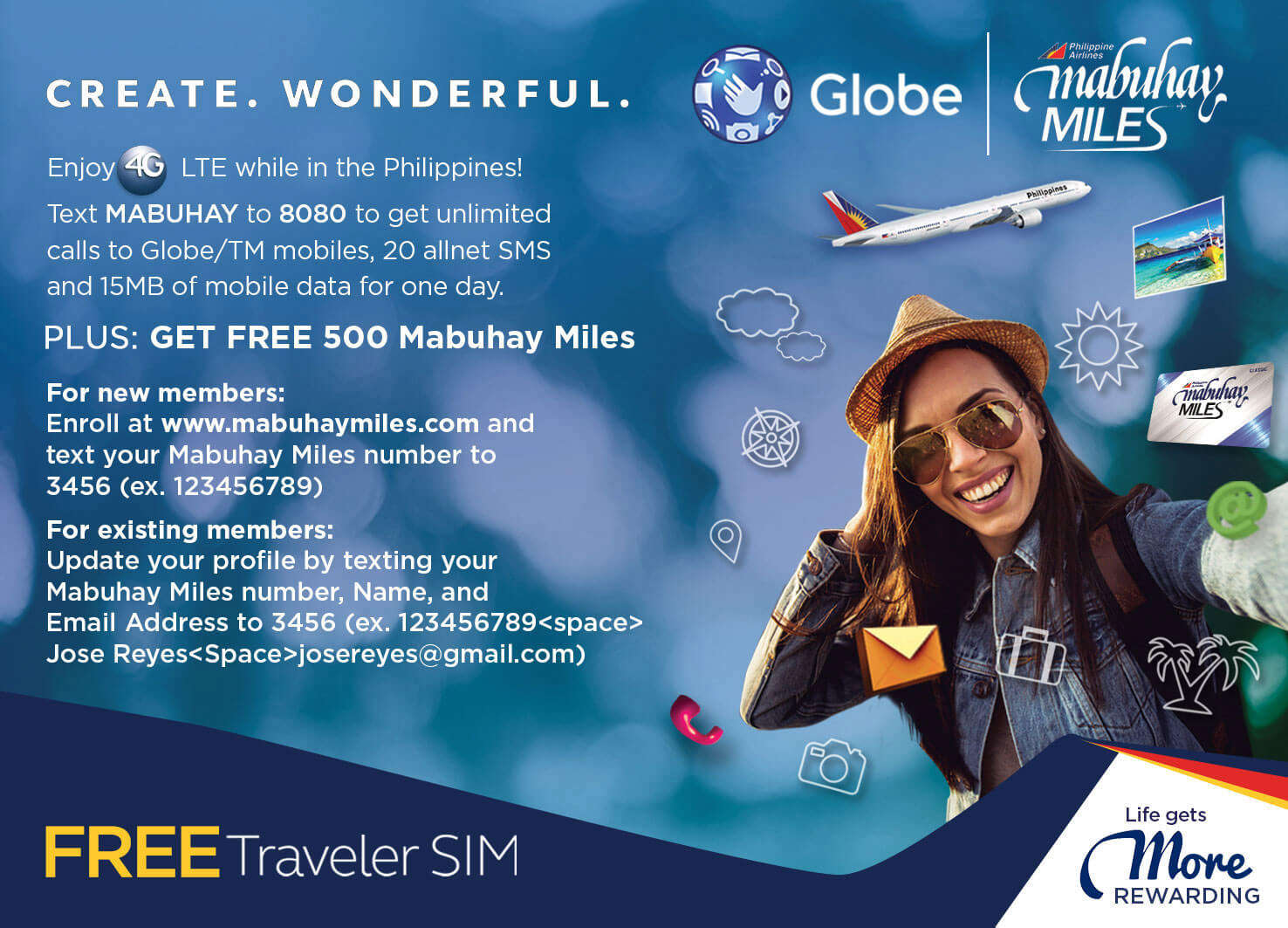 Globe and Mabuhay Miles give free SIMs to PAL passengers