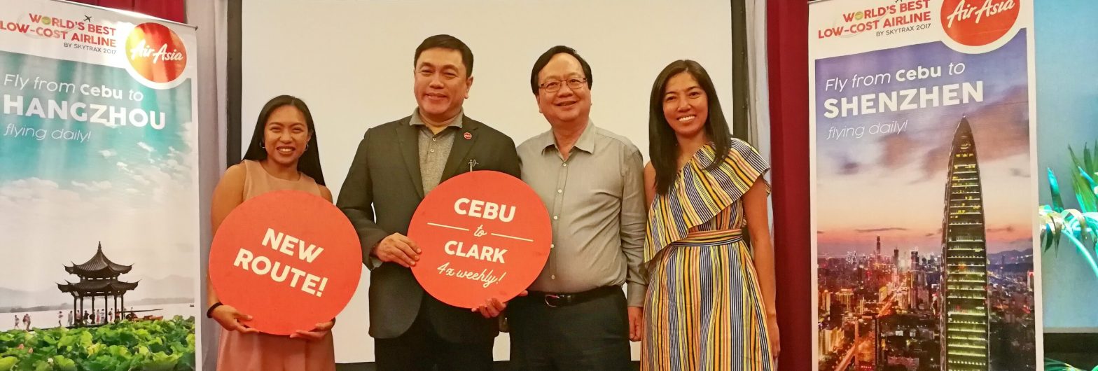 AirAsia opens 3 Cebu-China routes; starts Clark flights from Cebu