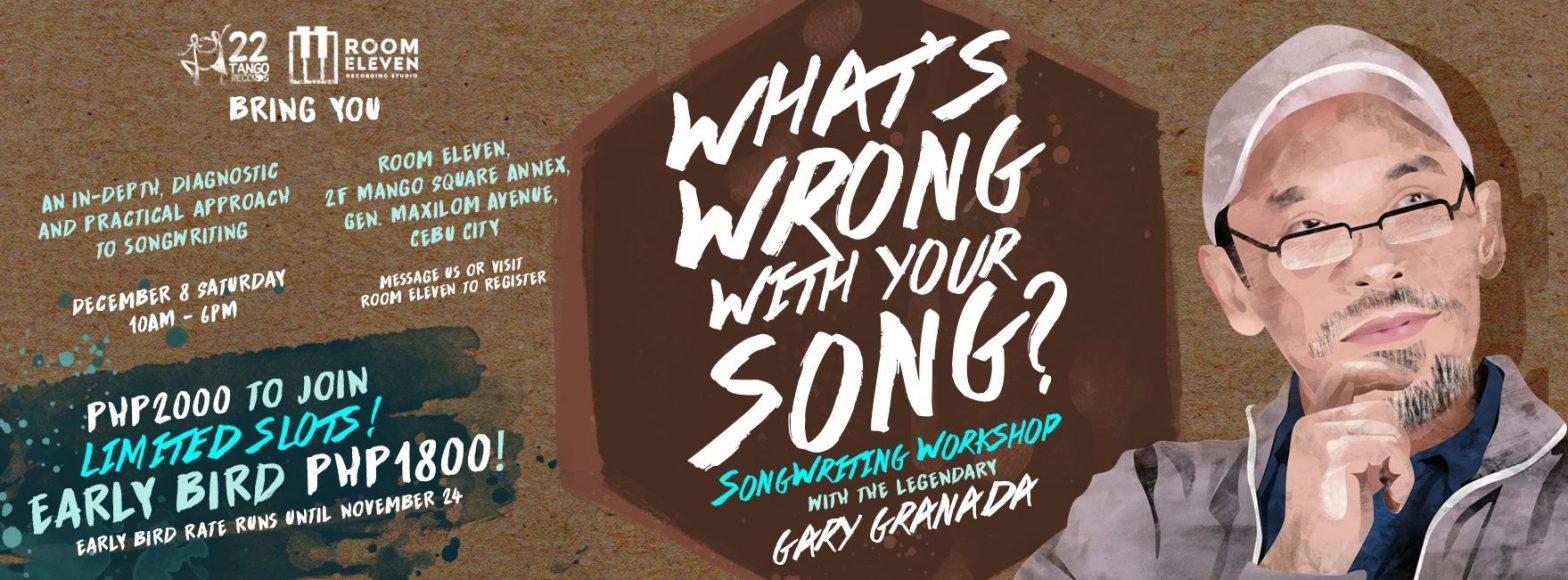 Gary Granada to hold advanced songwriting workshop in Cebu