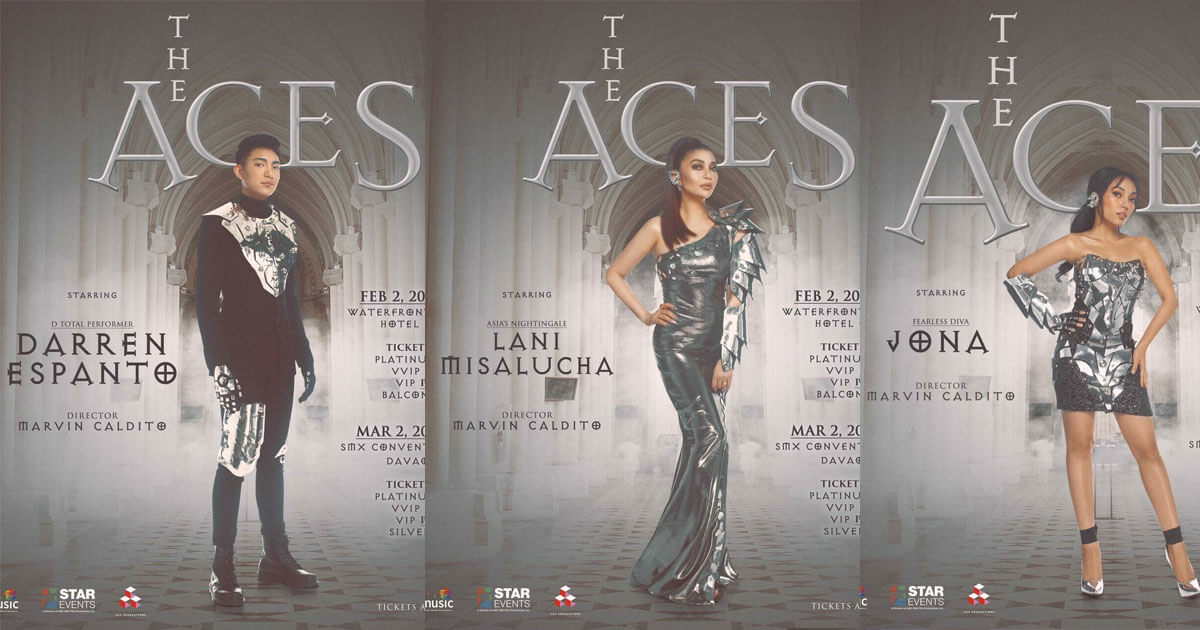 The Aces: top singers to hold shows in Cebu, Davao