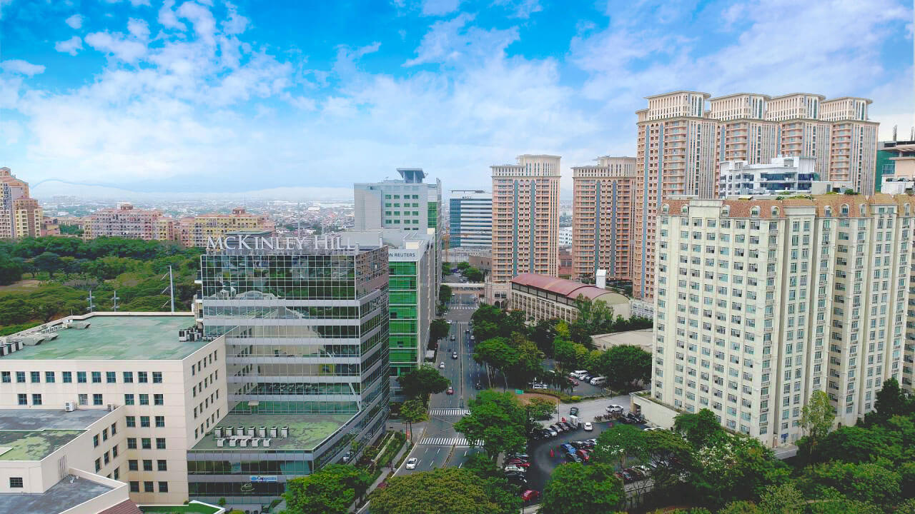 MCKINLEY HILL. The 50-hectare McKinley Hill in Fort Bonifacio celebrates its 15th anniversary this year and serves as a home to 90,000 office workers.