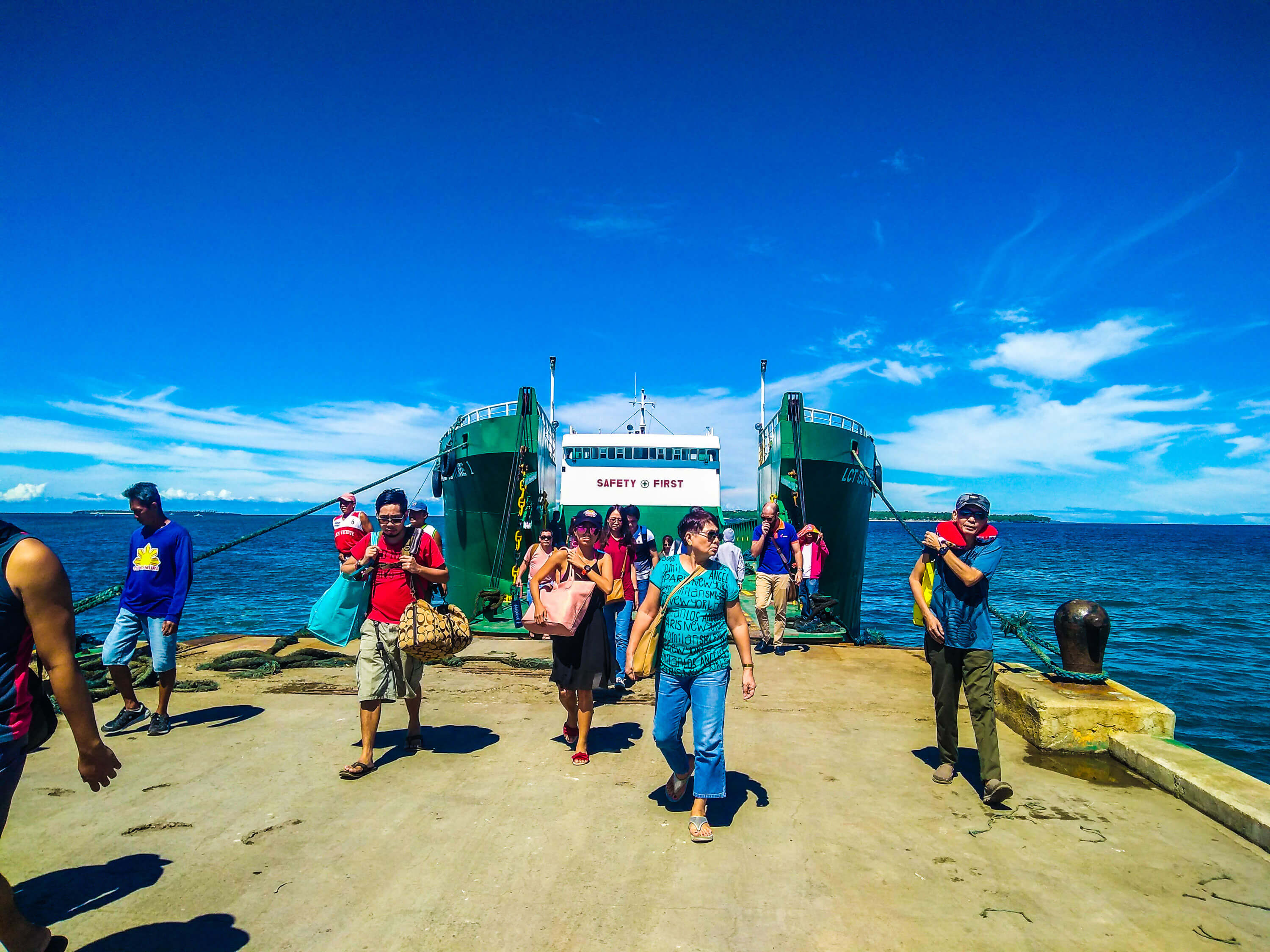 TOURISM SPOT. Passengers arrive at the Sta. Fe Port in Bantayan Island. The island is a top tourist destination in Cebu.