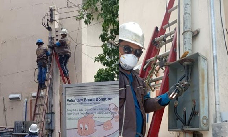 Visayan Electric energizes essential facilities for COVID-19 response