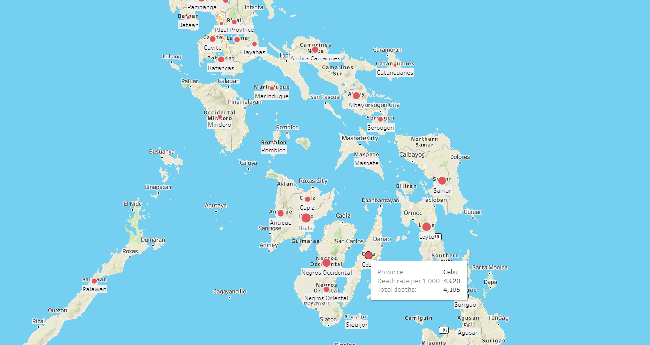 Spanish Flu pandemic deaths in the Philippines: an interactive map