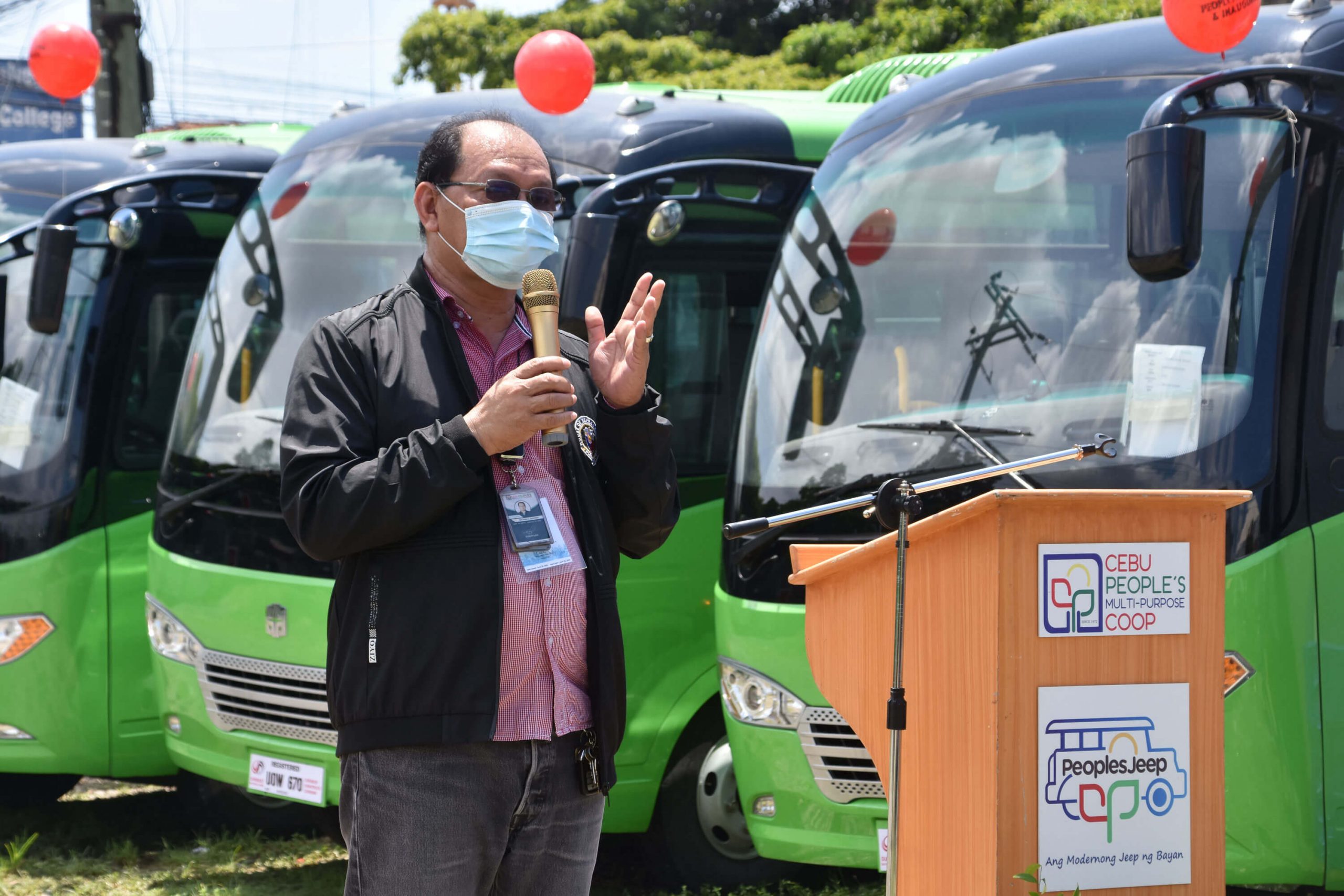 TRANSPORT MODERNIZATION. Cebu People’s Multi-Purpose Cooperative Chief Executive Officer Macario G. Quevedo says the purchase and deployment by CPMPC of modern jeepneys is their answer to government’s call for transport modernization.