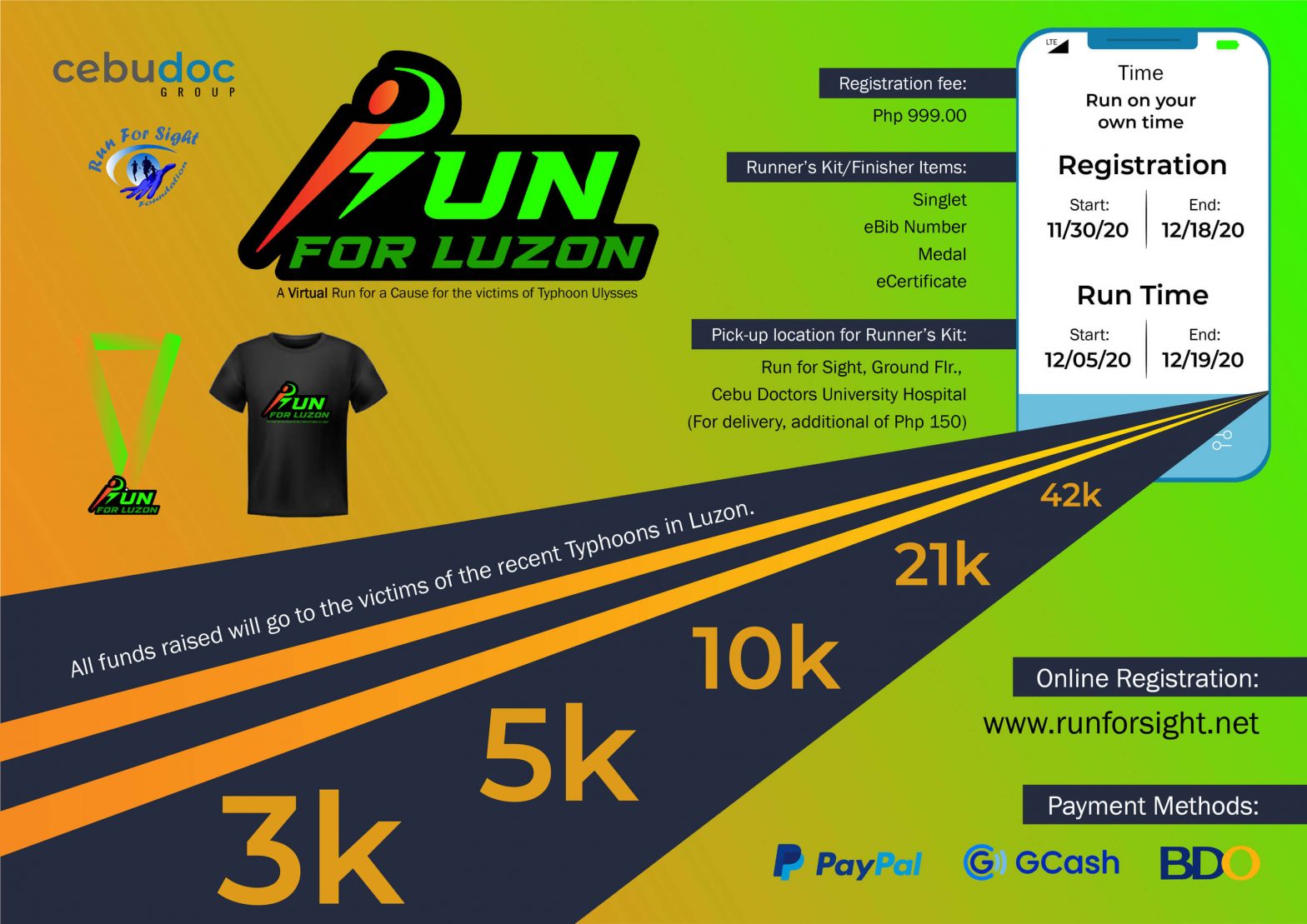 Run for Sight organizes virtual run to raise funds for typhoon victims