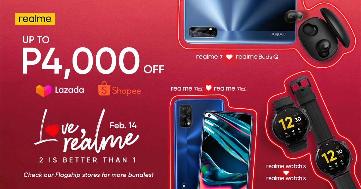 P4,000 discount on best-selling realme devices up this Valentine’s Day
