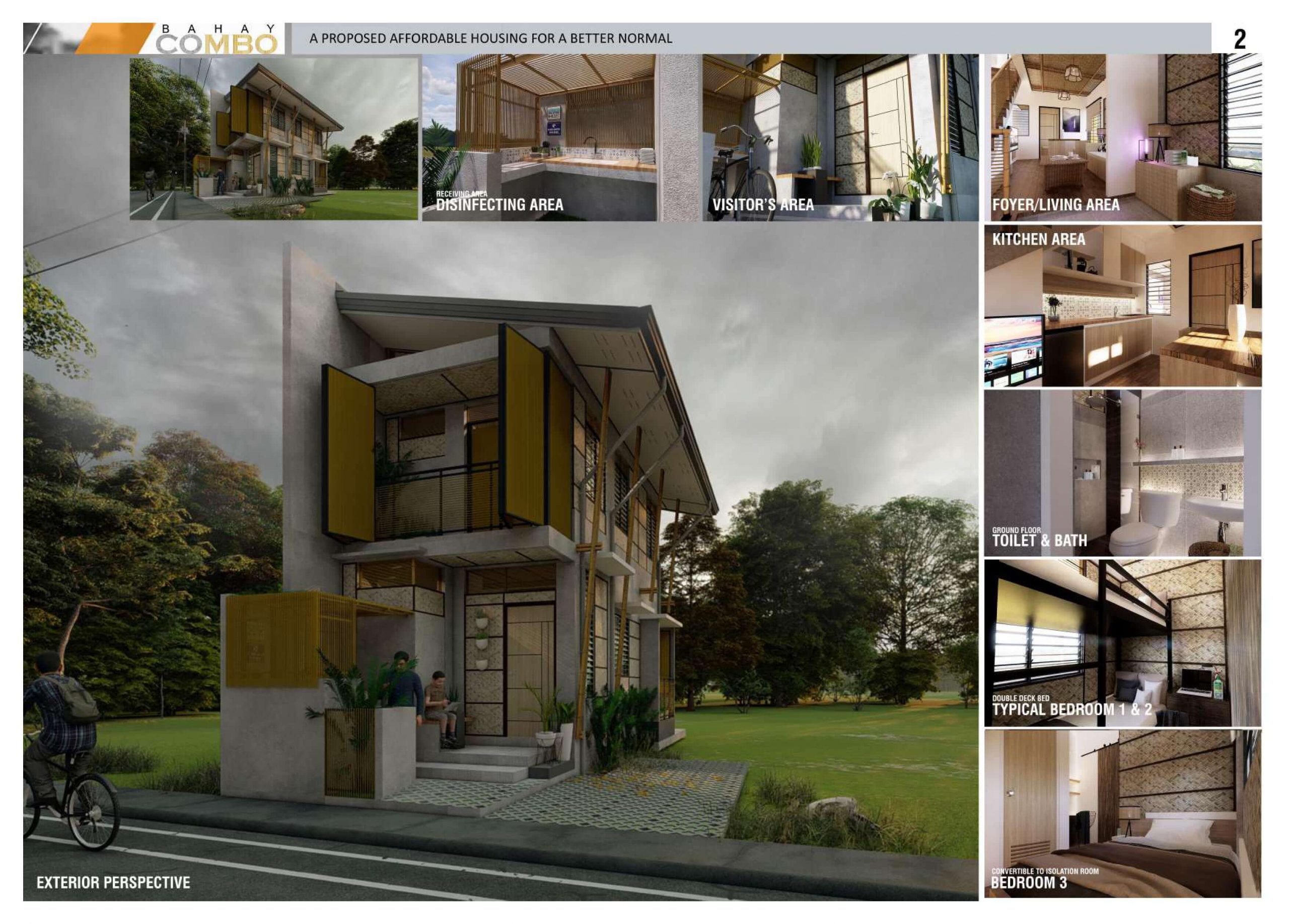 Bahay Combo by Ezekiel Dela Cruz from Cavite State University was awarded champion in the STRUKTURA design competition.