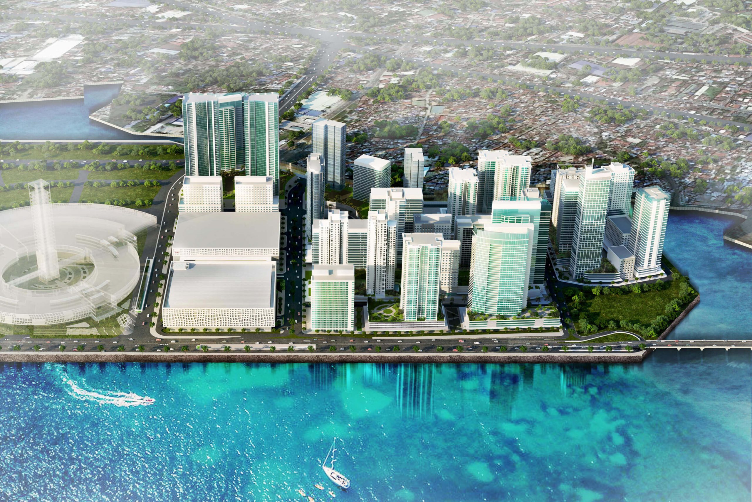 SOUTH COAST CITY - SM-AYALA SRP DEVELOPMENT. The 26-hectare waterside development will be home to prime entertainment and commercial concepts and will be complemented by other mixed-uses to serve diverse market needs.