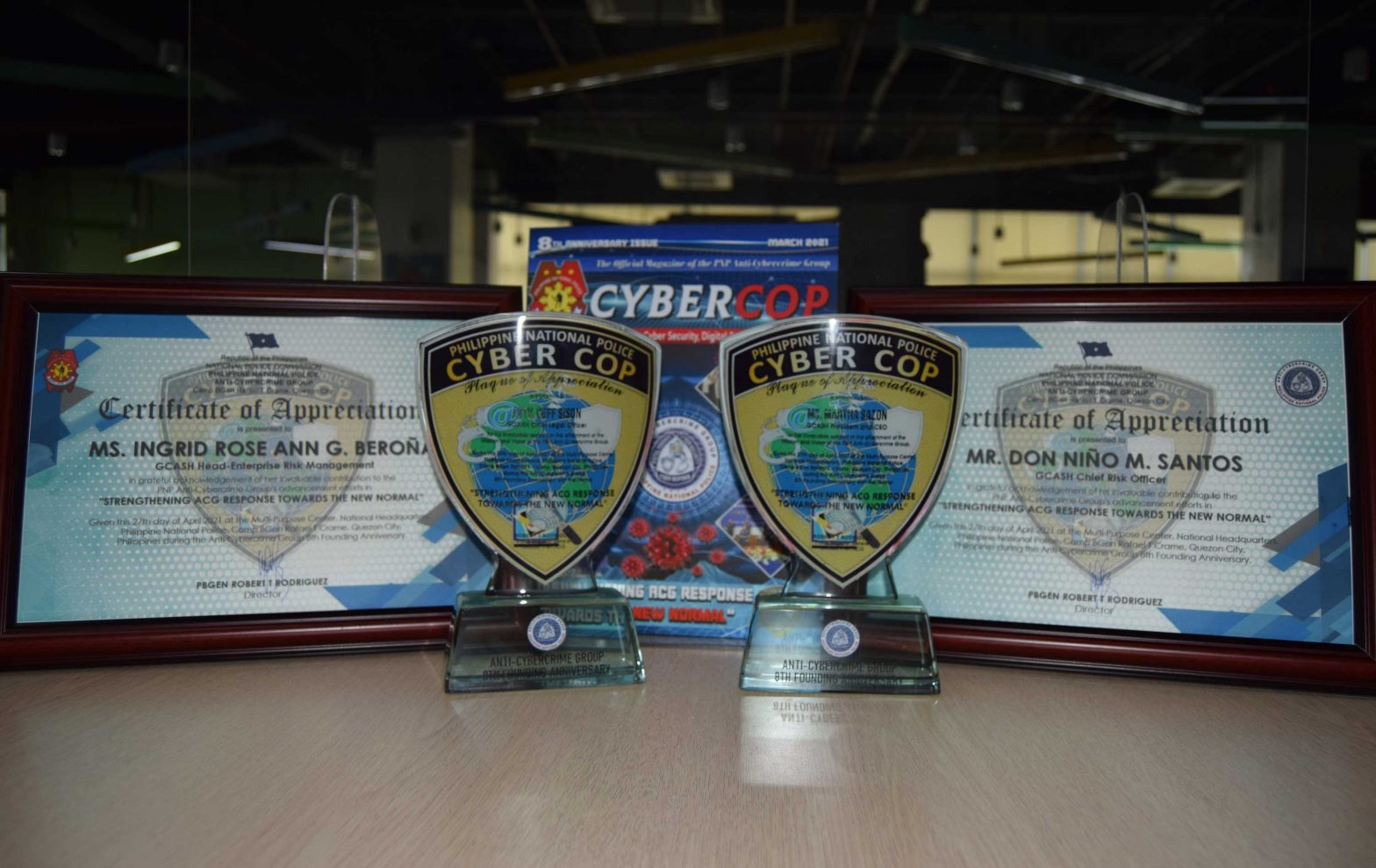 GCash only fintech company to receive recognition from PNP for anti-cybercrime response