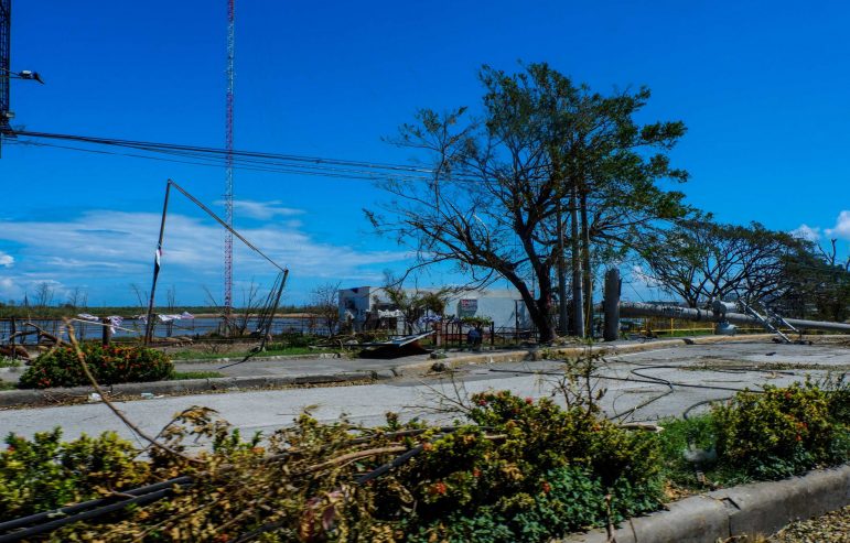 DEVASTATION. Typhoon Odette toppled power lines and took down the cables that distribute electricity and communications services.