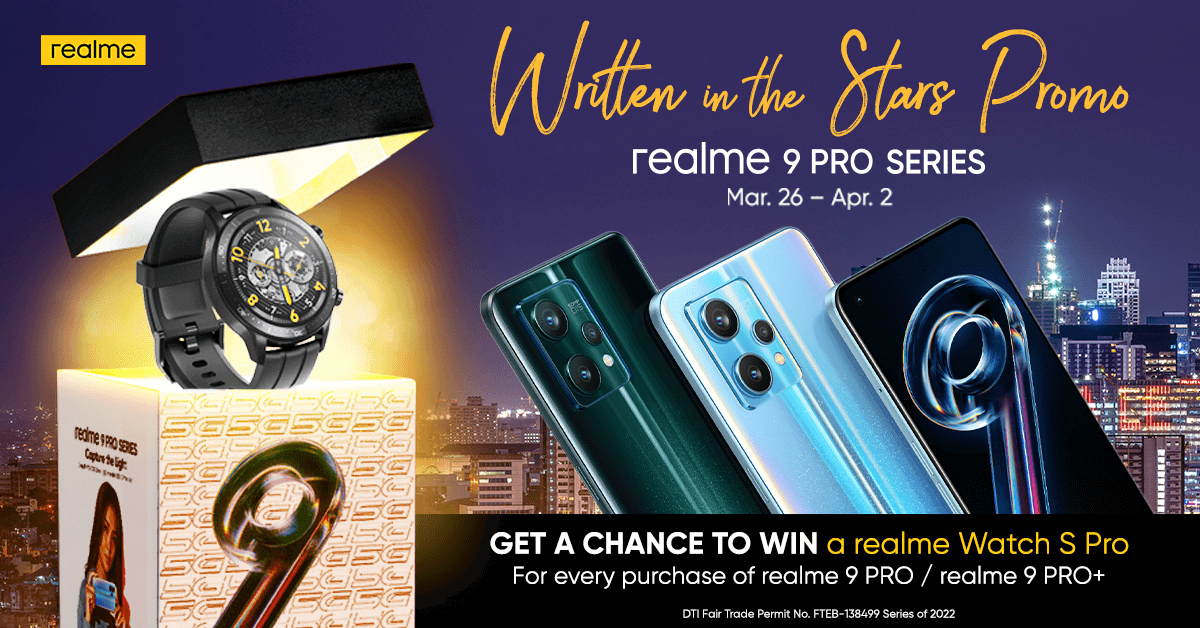 Get chance to win realme Watch S Pro for every purchase of realme 9 Pro Series