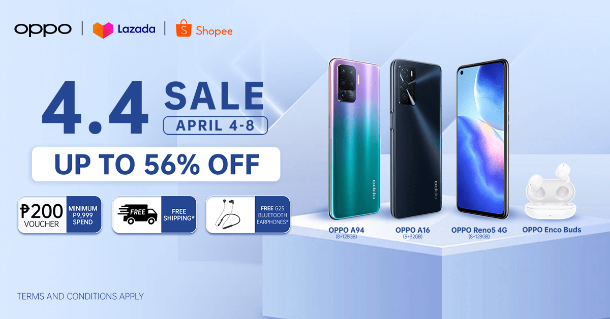 Exciting deals, discounts up to 56% off at OPPO 4.4 Super Brand Day Sale