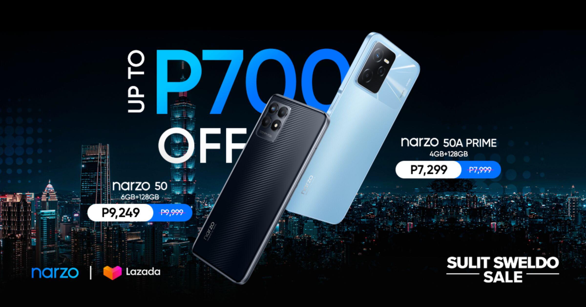 Sulit Sweldo with narzo! Huge discounts up to P700 only this June 30 on Lazada