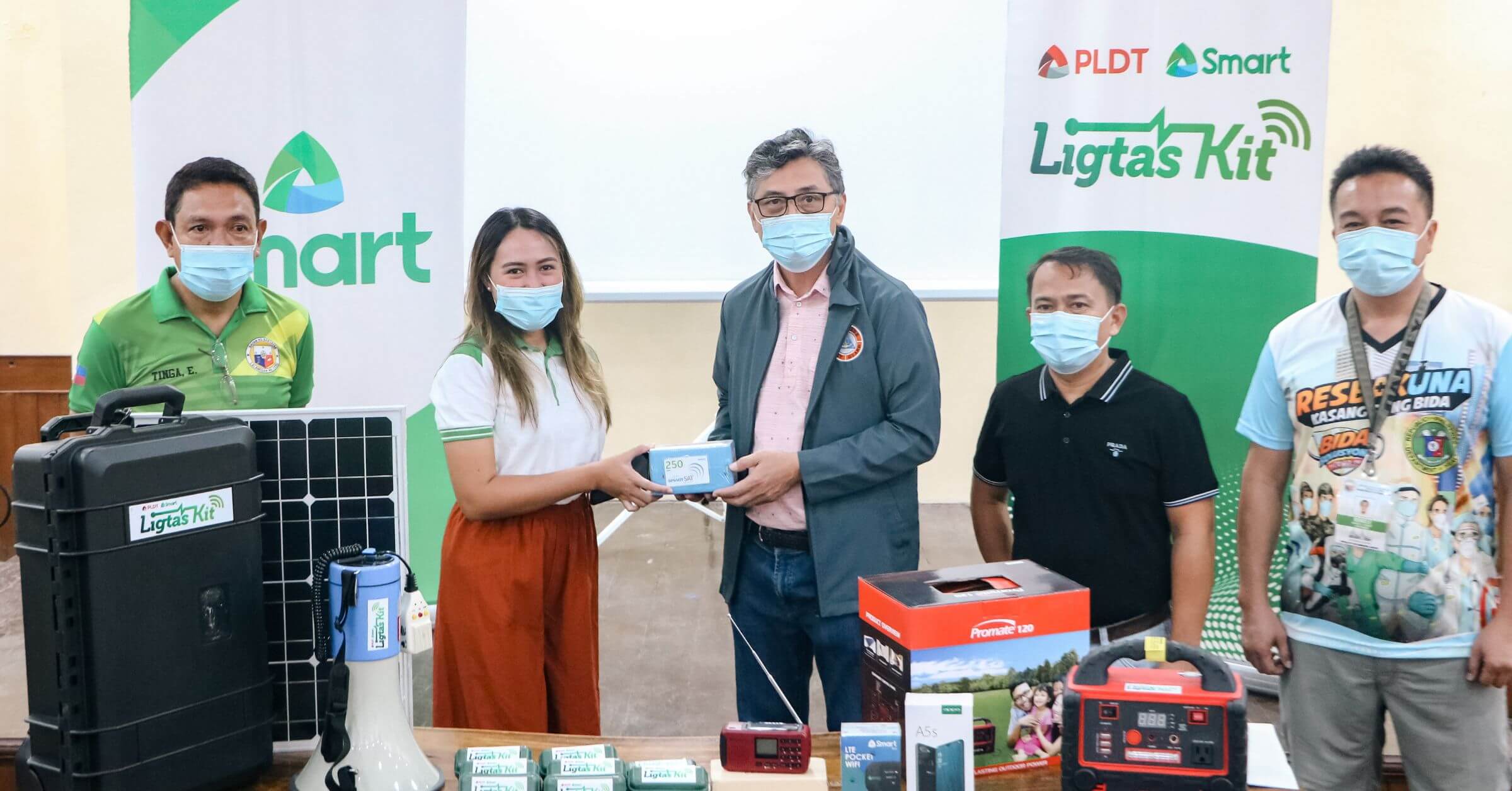 All-in-one Ligtas Kits of PLDT, Smart save lives in Bantayan Island LGUs